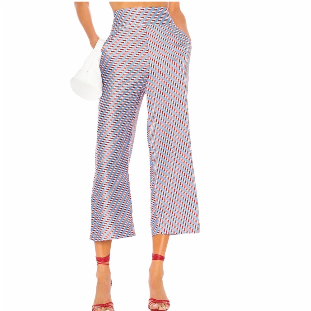 CAMILA COELHO Anya High Waist Crop Pants Sz M NWOT
